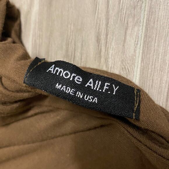 Amore All.F.Y. Women's Short Sleeve Ruched Waist Midi Bodycon Dress - Sm… - Picture 9 of 9